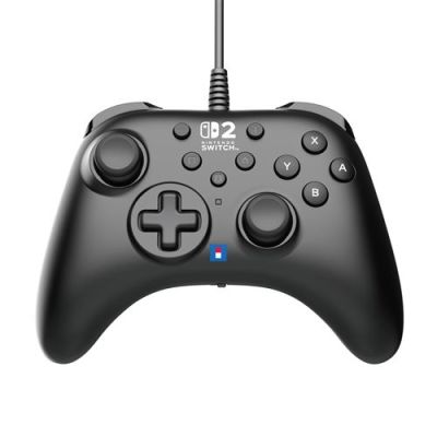 HORI Manette filaire HORIPAD Turbo (Noir) pour Nintendo Switch 2 – Sous licence officielle Nintendo
