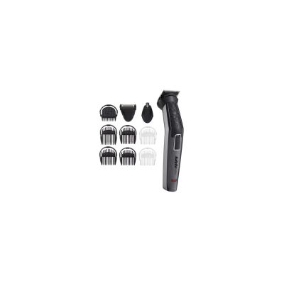 BaBylissMEN Tondeuse Multi-usages Kit 10 en 1 Carbon Titanium avec Tondeuse Nez et Rasoir de Finitions MT727E