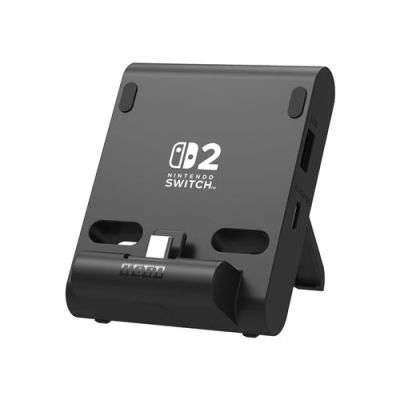 Hori PlayStand à Double USB pour Nintendo Switch 2 – sous Licence Officielle Nintendo