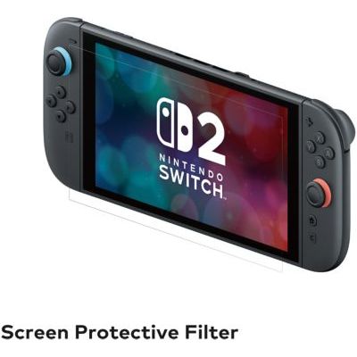 Protection décran verre trempé - HORI - Nintendo Switch 2 - Anti-bulle - Antichoc - Anti-rayures - 100 % transparent