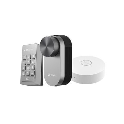 Kit de serrure connectée - EZVIZ - DL01Pro - Bluetooth - Déverrouillage à distance - Serrure intelligente / clavier / passerelle