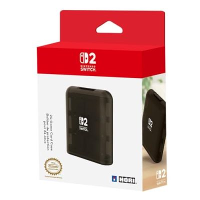 HORI Boîtier de 24 jeux (Noir) pour Nintendo Switch 2 – Sous licence officielle Nintendo