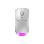 image produit CHERRY XTRFY M50 Wireless, Souris de Gaming Sans Fil, 2.4 GHz RF, Bluetooth & Connexion Filaire, Design Ergonomique, Éclairage RVB, Rechargeable, Blanc