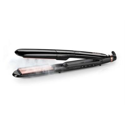 BaByliss Steam Smooth Lisseur, styler les cheveux à la vapeur, Noir