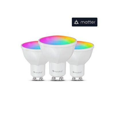 Nanoleaf Essentials | Smart GU10 | 400Lm | White | 2700K-6500K | 220V-240V | 3PK | EU