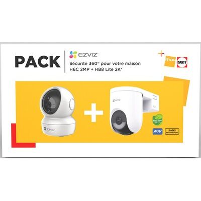 Pack deux H6C 2MP intérieur + HB8 Lite extérieur