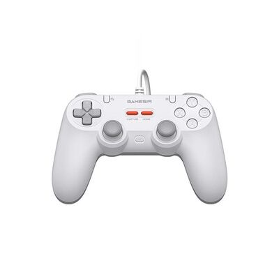 GameSir Tegenaria Lite Manette de Jeu Filaire – 1000Hz, Ultra-Faible Latence, Joysticks à Effet Hall, 2 Boutons Arrière – Compatible Switch/PC/Android/iOS – Blanc Serein