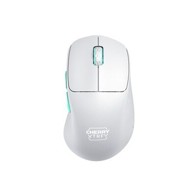 Xtrfy Cherry M64 Wireless, Souris de Gaming sans Fil Ultralégère, 2,4 GHz, Optimisée pour Les Esports, Forme Ergonomique avec Front Ultra Plat, Blanc