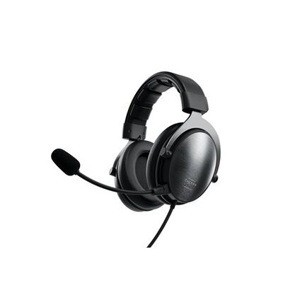 Xtrfy Cherry H1, Casque Gaming Professionnel, Optimisé pour l'E-Sport, Grands Coussinets avec Mousse à Mémoire de Forme, 2 Microphones Interchangeables, Noir