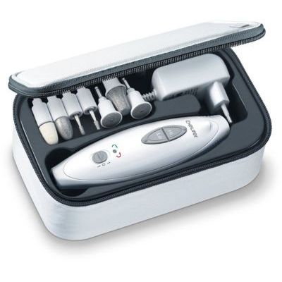 Beurer MP 41 Ponceuse pour ongles électrique, pour manucure/pédicure professionnelle à domicile, 7 accessoires pour les mains et les pieds, avec lumière LED et pochette de rangement Beurer MP 41 Ponceuse pour ongles électrique, pour manucure/pédicure professionnelle à domicile, 7 accessoires pour les mains et les pieds, avec lumière LED et pochette de rangement