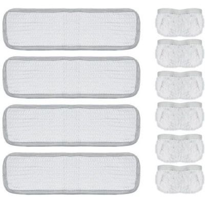 Polti Vaporetto Kit de 4 serpillières et 6 bonnettes PAEU0217