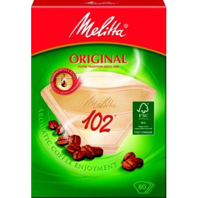 Melitta - Filtre À Café  80 Filtres Brun 102 - 8-10 Tasses