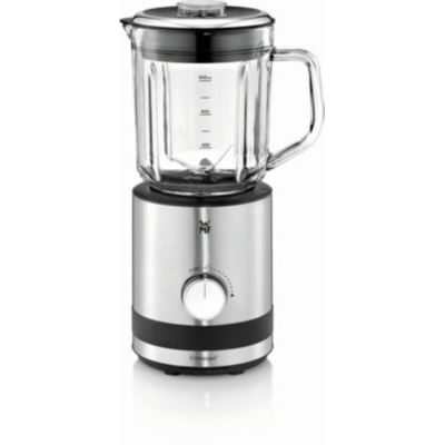 WMF KITCHENminis Blender mixeur, Bol en verre 0.8 L, 400 W, Cromargan 18/10, Lame inox à 6 ailettes, 5 vitesses, Fonction Pulse 0416490011