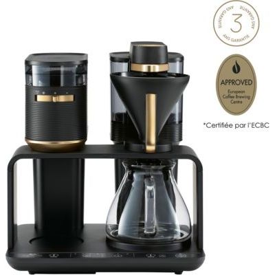 Melitta - Cafetière Filtre  Epos Avec Broyeur Intégré Schwarz-Gold