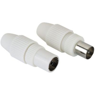 Hama - Fiche Antenne Tv  Coaxiales Male Et Femelle Avec Pince