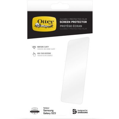 Otterbox Protecteur d'écran CP Film pour Samsung Galaxy S23, Film protecteur d'écran, protection anti-rayures, protection fiable contre les rayures et les éraflures