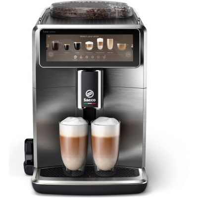 Saeco - Expresso Broyeur  Sm8889 Cafetière À Grain Xelsis Supréma En Métal, Connectée, Avec Carafe À Lait
