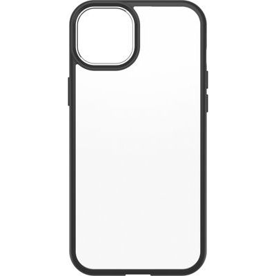 Otterbox Coque React pour iPhone 15 Plus/14 Plus, Transparent/Noir | Antichoc, anti-chute, ultra-mince, protection fine, testé selon les normes militaires