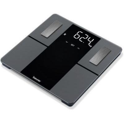 Beurer BF 500 pèse-personne numérique avec Bluetooth & application, mesure de la graisse corporelle, pourcentage de muscle, besoin en calories, etc. transfert de données vers Apple Health & co.