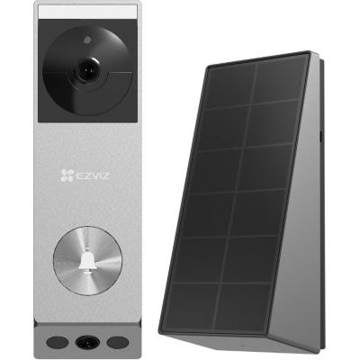 Ezviz - Sonnette Connectée  Ep3x Pro2k+ 1080p/ 2cam/ 32go Int+Pan S.