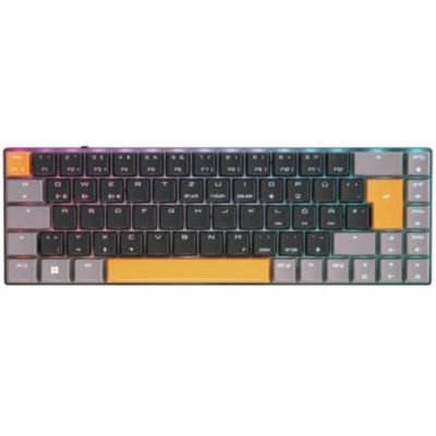 CHERRY MX-LP 2.1 Compact Wireless, Clavier de Gaming sans Fil 68 Touches, Disposition Française (AZERTY) Switches Mécaniques MX Low Profile Speed, Noir