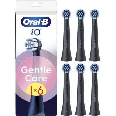 Oral-B Brossettes de Rechange Gentle Care, lot de 6, Noires