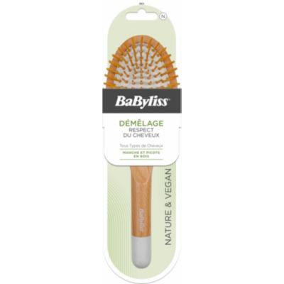 Babyliss - Brosse À Cheveux  Bois Pneumatique Picots Bois