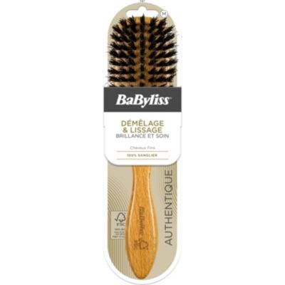 Babyliss - Brosse À Cheveux  Bois Plate 100 Pour 100 Sanglier Fsc