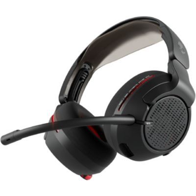 Skullcandy Crusher PLYR 720 Wireless Gaming Headset, Ultimate Immersion and Comfort, THX Spatial Audio and Multi-Sensory Bass, Removable Mic, PC, PlayStation, Nintendo, Multi-Platform - Digi-Black