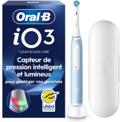 Oral-B - Brosse À Dents Électrique  Io3 Series Ice Blue