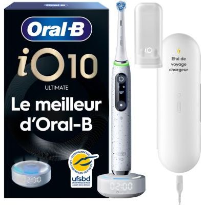 Oral-B - Brosse À Dents Électrique  Io10 Series Stardust White