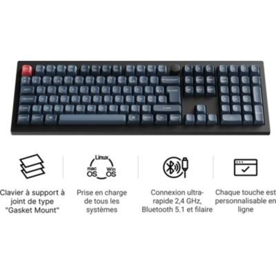 Keychron - Clavier Gamer Sans Fil  V6 Max Qmk/Via Wireles