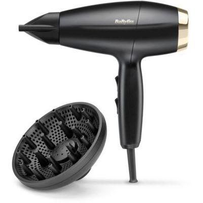 Sèche-cheveux professionnel BaByliss Digital Dry Pro, 2000W, Noir, 6155DE