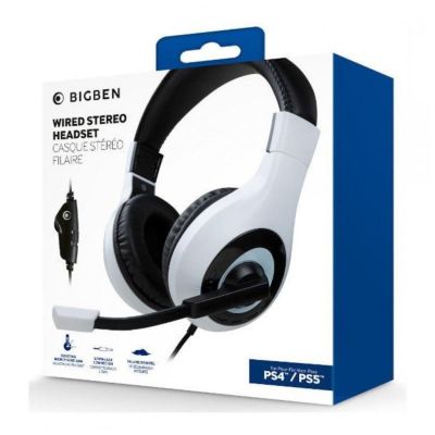 Nacon PS5HEADSETV1WHITE Casque de Jeu stéréo pour PS5 Blanc