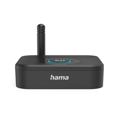 Hama Récepteur Adaptateur Bluetooth® 5.3 "Link.it Solo sans Fil pour 2 appareils, Entrée Jack 3.52 mm USB C et Carte Micro SD, Jusqu’à 50 m de portée, Garantie 10 Ans, Noir