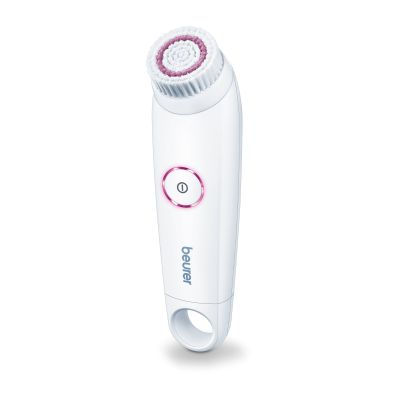 Beurer FC 45 Brosse nettoyante électrique pour le visage, nettoyage en profondeur pour une peau visiblement douce et éclatante, rotation à 2 niveaux, tous types de peau, étanche, blanc