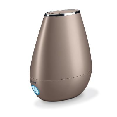 Beurer LB 37 Humidificateur d’air à ultrasons avec diffuseur d’arômes intégré, mode nuit silencieux pour la chambre, réservoir de 2 L, adapté aux pièces jusqu’à 20 m², couleur toffee