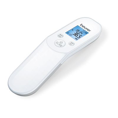 Beurer FT 85 Thermomètre infrarouge numérique sans contact, thermomètre médical pour une mesure hygiénique et sûre de la température corporelle au niveau du front