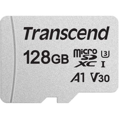 Transcend 128Go USD300S Carte microSD UHS-I, 100 Mo/s, 4K, U3, V30, A1 | Carte mémoire microSDXC pour Nintendo Switch, Steam Deck, ROG Ally, MSI Claw, GoPro, DJI, Insta360 et caméra d'action
