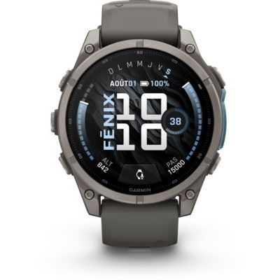 Montre Sport Garmin Fenix 9 47mm Titane / Gris
