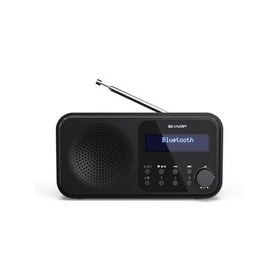 SHARP DR-P420 (BK) Radio numérique Portable Tokyo (Dab/Dab+/FM avec RDS, Bluetooth, USB ou Piles) Noir