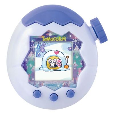 Tamagotchi Paradise White Glacier – Animal Virtuel à élever – Tamagotchi avec molette de Zoom – Jouet Interactif en français – Modèle Glacier Blanc Bleu – Jouet Enfant 6 Ans et + – Bandai – 43426