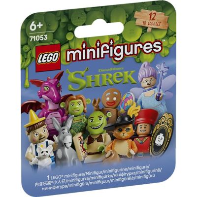 LEGO Minifigures Série Shrek 71053 | Jouet pour enfant dès 6 ans, 1 jouet collector sur 12, figurines dont Fiona, l'Âne, Chat Potté, pinata, idée cadeau, 7 pièces
