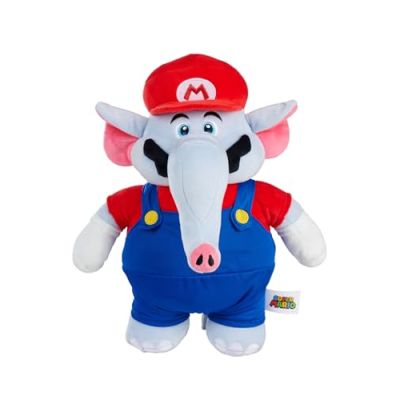 Simba Super Mario Elephant Peluche - Doudou (35 cm) du Film Super Mario Galaxy, Peluche Douce, Peluche pour Enfants & Fans de 0 Mois et Plus