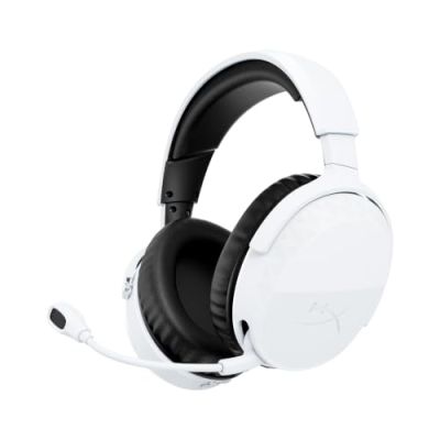 HyperX CloudX Stinger 3 Casque Gaming sans Fil pour PS5 | Bluetooth 5.2 et 2,4 GHz, jusqu'à 80 heures de batterie, pilotes de 50 mm, microphone, blanc
