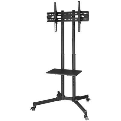 Hama Support TV sur Pieds, pour TV 32" à 75" 40Kg Mobile à roulettes, Noir