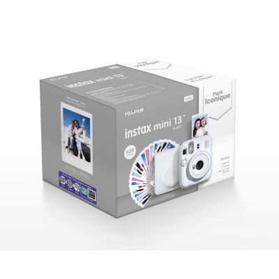 Fujifilm - Appareil Photo Instantané  Pack Iconique Instax Mini 13 Blanc
