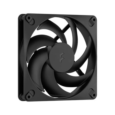 Fractal Design - Dynamic 3 – 14 Black - Ventilateur PWM – Conception à pales profilées – Câble Daisy Chain – Roulement Rifle