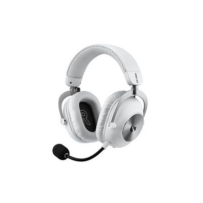 Logitech G PRO X3 LIGHTSPEED, casque gaming - Blanc | 48 kHz Mic, 50 mm Graphene Drivers, 7.1 Surround, Bluetooth, PC, PS5