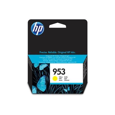 HP 953 Cartouche d'Encre Jaune Authentique (F6U14AE)